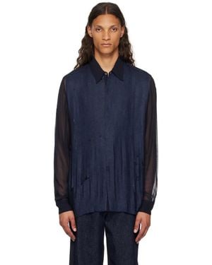 Dries Van Noten Sequinned Shirt - Blue