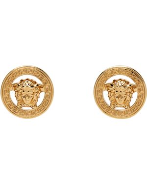 Versace Clous D'Oreilles Dorés À Logo Medusa '95 - Métallisé