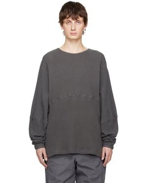 BRYAN JIMENE`Z Bryan Jimenèz Panelled Sweatshirt - Grey