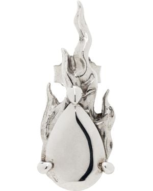ALAN CROCETTI Boucle D'Oreille Unique Gem - Blanc