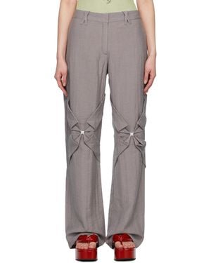 JKim Smocked Flower Trousers - Multicolour