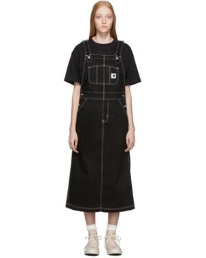 Carhartt Black W Bib Long Overall Dress