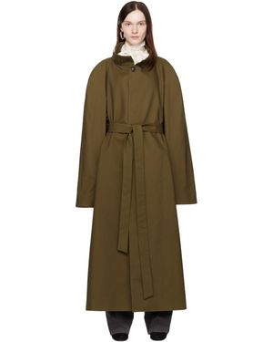 Marie Adam-Leenaerdt カーキ Multiple Ways Skirt トレンチコート - グリーン