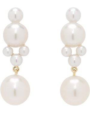 Sophie Bille Brahe Luna ピアス - ホワイト