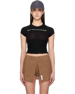 PRAYING Ssense Exclusive 'Mercy' Knit T-Shirt - Black
