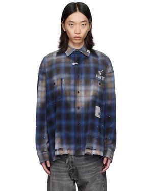 Maison Mihara Yasuhiro Check Shirt - Blue