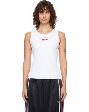 Martine Rose Embroidered-Logo Tank Top - White