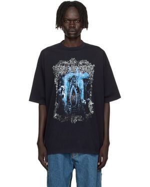 Vetements Cradle Of Filth Butterfly Oversized T-Shirt - Blue