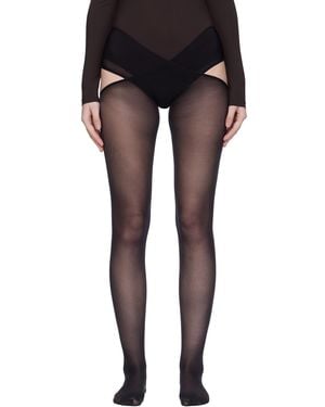 Wolford Individual 12 Stay-Hip Tights - Black