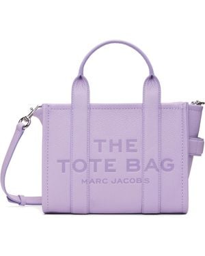 Marc Jacobs 'The Leather Small' Tote - Purple
