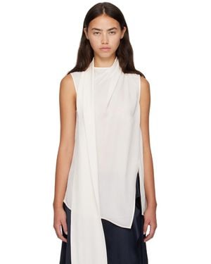 Acne Studios Silk Sleeveless Blouse - White