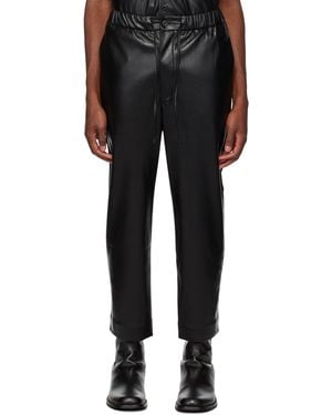 Nanushka Jain Vegan Leather Trousers - Black