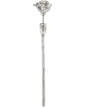 ALAN CROCETTI Boucle D'Oreille Unique À Ornement De Rose - Noir