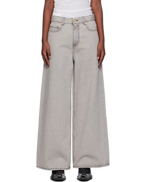 パンツ GANNI Future Denim Wide Jeans Ganni Future Denim Wide Jeans | Lyst