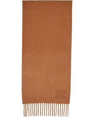Max Mara Tan Dalia Scarf - Brown