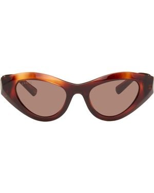 Gucci Directional Sunglasses - Brown