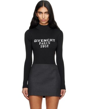 Givenchy Fine Rib '' Signature Bodysuit - Black