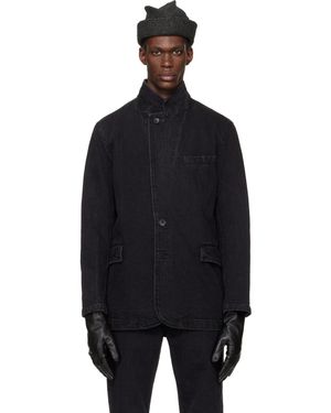 SIR. Washed Denim Jacket - Black