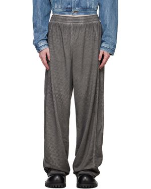 Alexander Wang Perforated Mesh Track Pants - Black