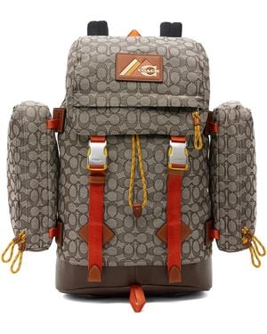 COACH Brown Utility Backpack - Grey