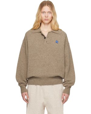 Adererror Polo 02 En Tricot À Étiquette À Logo - Neutre