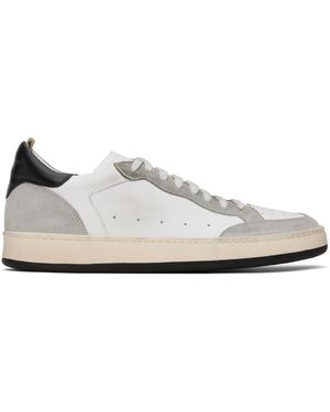 Officine Creative ホワイト&グレー Magic 001 スニーカー - ブラック