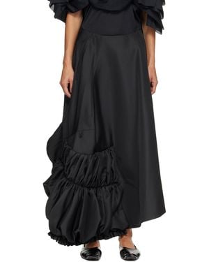 Comme des Garçons Twill Midi Skirt - Black