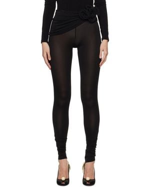 Magda Butrym Wrap Leggings - Black