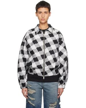 Adererror Check Jacket - Black