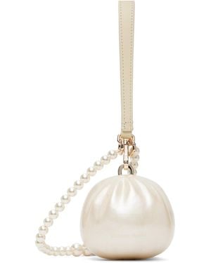 Simone Rocha Pearl Crossbody Dim Sum Bag - Natural