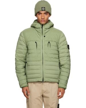 Stone Island グリーン 4100020 Seamless Tunnel Nylon Down-Tc ジャケット