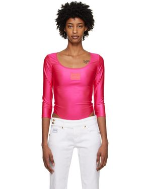 Versace Jeans Couture Pink Patch Bodysuit - Red