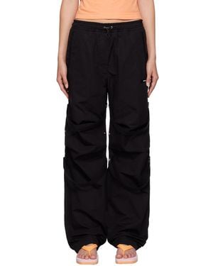 Palm Angels Black Upside Down Palm Trousers