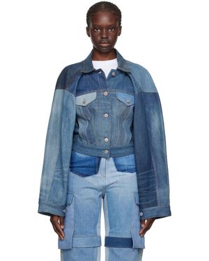 SRVC Slouch Denim Jacket - Blue