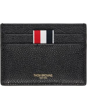 Thom Browne Horse Appliqué Card Holder - Black
