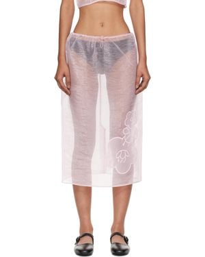 スカート CECILIE BAHNSEN Antiqued pink organza skirt Cecilie Bahnsen Antiqued Pink Organza Skirt (CECILIE BAHNSEN
