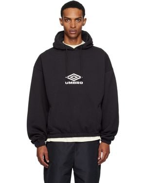 Umbro Og Logo Mask Hoodie - Black