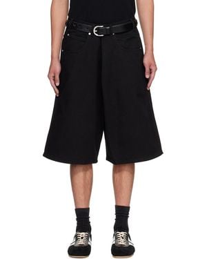Lu'u Dan Kriss Kross Denim Shorts - Black