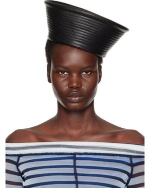 Jean Paul Gaultier 'The Leather Sailor' Hat - Brown