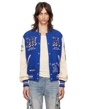 Amiri 'Dream Team' Bomber Jacket - Blue