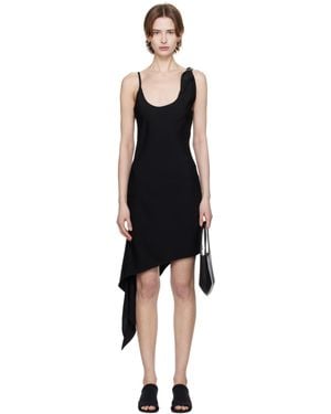 Courreges Scarf Midi Dress - Black