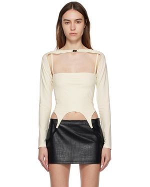 Miaou Off-white Phoenix Long Sleeve T-shirt - Black