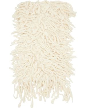 Ann Demeulemeester Off- Sanra Fringed Stole Scarf - Natural