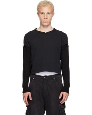 424 Thermal Capped Sleeve T-Shirt - Black