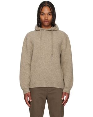 Ferragamo Knit Hoodie - Natural