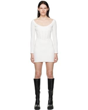 Dion Lee Rib Corset Minidress - Black