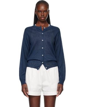 NOTHING WRITTEN Rola Linen Cardigan - Blue
