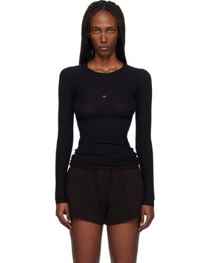 Baserange Heart Long Sleeve Tee - Black