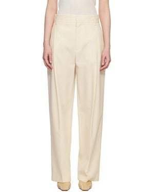 Maria McManus Off- Pleated Trousers - Natural