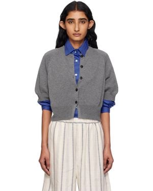 Cordera Cotton Cashmere Cardigan - Blue